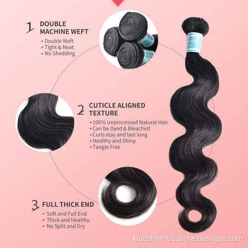 Wholesale Cheap100%  Human Hair Weaves Virgin Straight Brazilian Hair Bundles